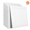 Paneles para techo VEVOR paquete de 48 20 x 20 pulgadas poliestireno fácil instalación adhesivos