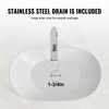 Lavabo de cerámica moderno VEVOR de 23,3" x 14,2" para baño encimera