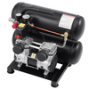 Compresor de aire portátil compacto VEVOR sin aceite de 4,6 galones y 90 PSI