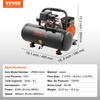 Compresor de aire VEVOR compacto portátil sin aceite 2 galones 8 bar