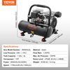 Compresor de aire VEVOR compacto portátil sin aceite 1 galón 90 PSI