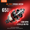 Compresor de aire VEVOR compacto portátil sin aceite 8 galones 90 PSI