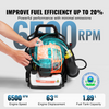 Soplador de hojas de gasolina de 2 tiempos y 62 cc volumen de aire de 1110 CFM
