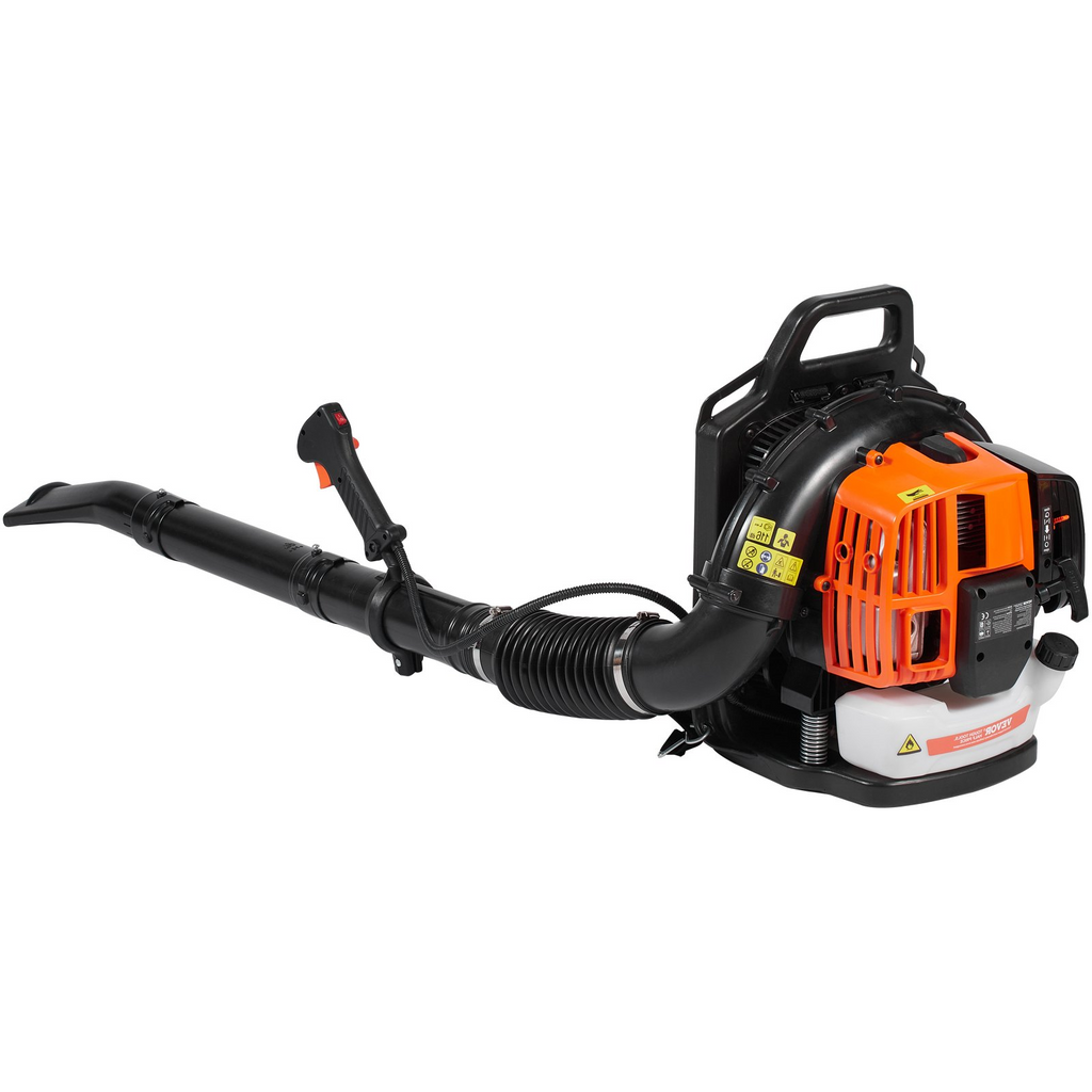 Soplador de hojas de gasolina de 2 tiempos y 62 cc volumen de aire de 1110 CFM
