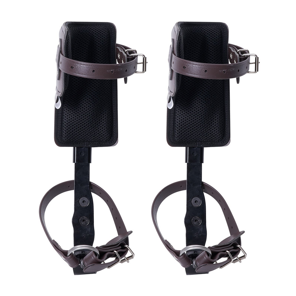 VEVOR Espuelas para trepar árboles Espuelas para trepar Acero de aleación Equipo de arboricultura Marrón
