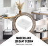 Lavabo de cerámica moderno VEVOR de 16" x 12" para baño