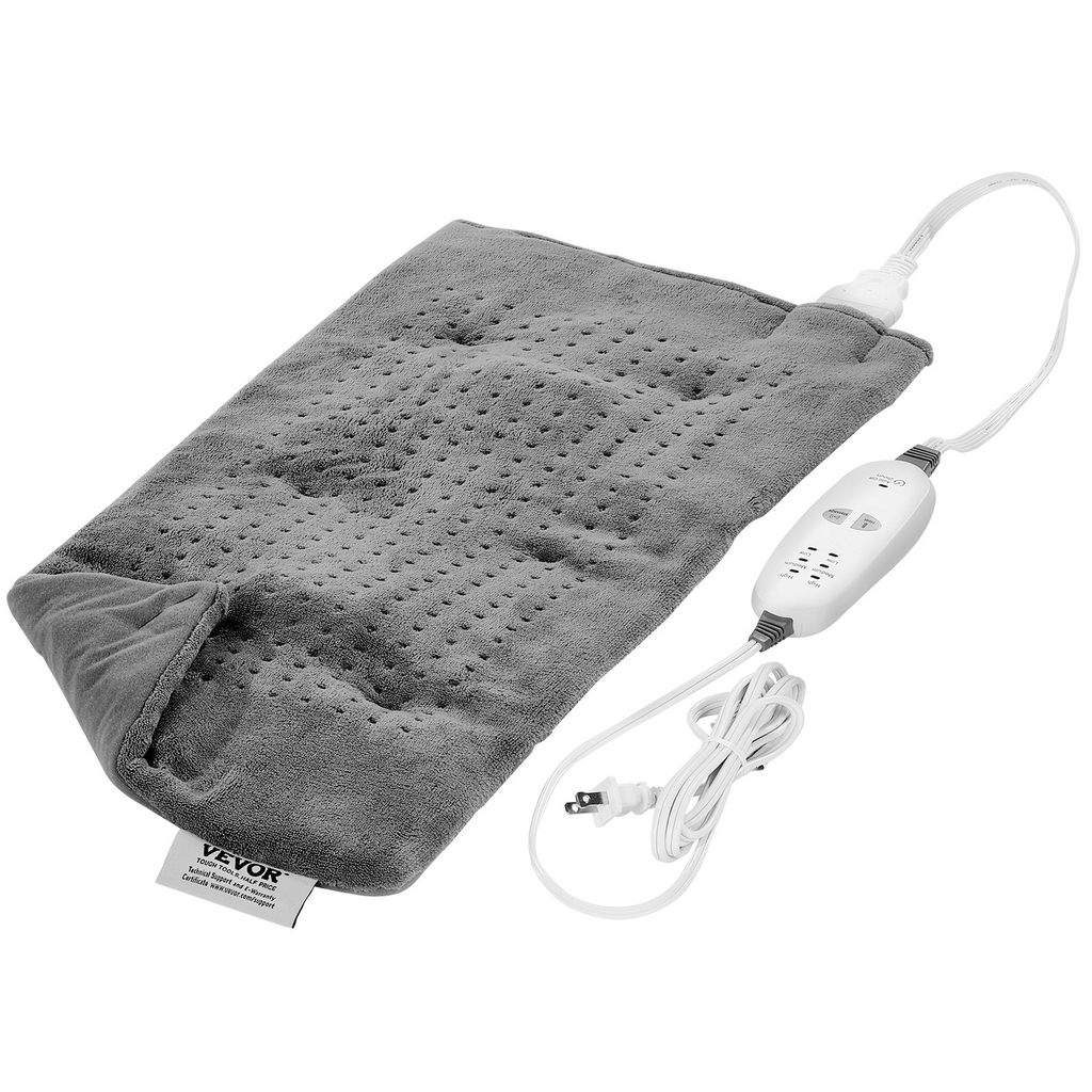 Almohadilla térmica con peso y masajeador VEVOR con vibraciones térmicas de 12 x 24 pulgadas y 4,4 libras para la espalda