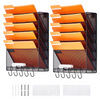 VEVOR - Estante de pared para archivos, soporte de malla para archivadores, 2 piezas, 6 bolsillos, para oficina y escuela