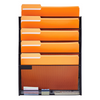VEVOR - Estante de pared para archivos, soporte de malla para archivadores, 2 piezas, 6 bolsillos, para oficina y escuela