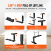 Estabilizador de escalera plegable VEVOR de 23,4 L x 11,4-18 in de alto con superficie de apoyo