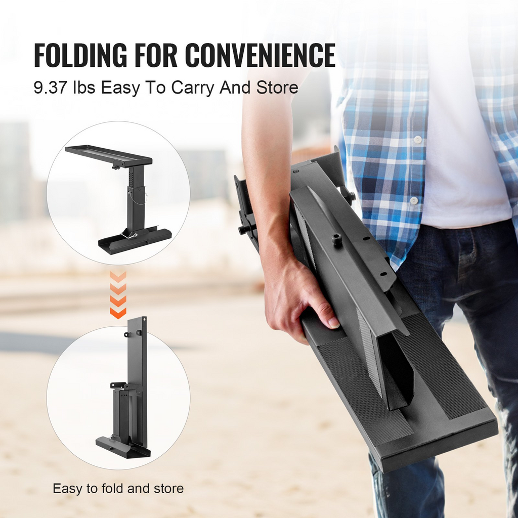 Estabilizador de escalera plegable VEVOR de 23,4 L x 11,4-18 in de alto con superficie de apoyo