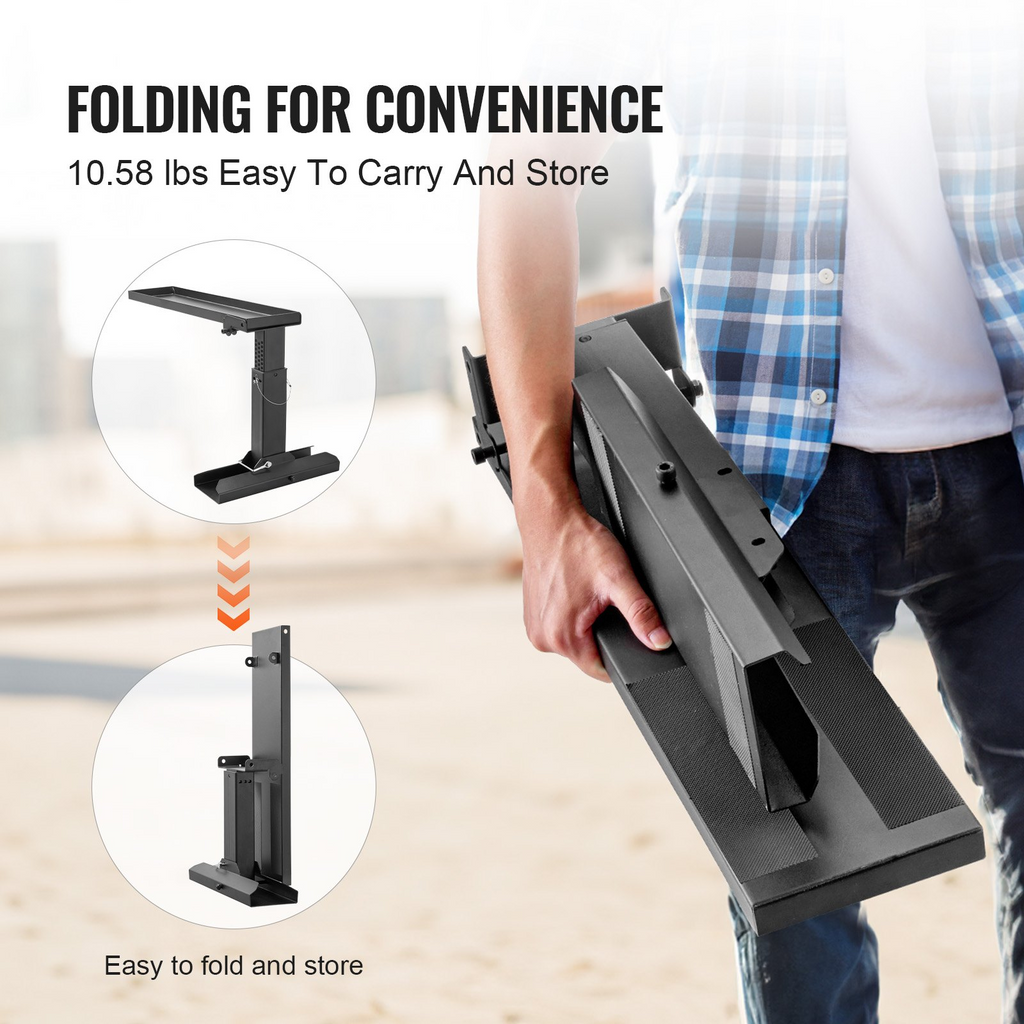 Estabilizador de escalera plegable VEVOR de 29,8 L x 11,4-18 in de alto con superficie de apoyo