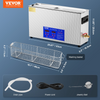 Limpiador ultrasónico de armas VEVOR de 10 l de 300 W con temporizador y calentador