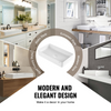 Lavabo de cerámica moderno VEVOR de 24" x 13,8" para baño encimera color blanco