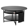 Mesa de centro elevable VEVOR de 35,3" redonda con cajones de almacenamiento, compartimentos ocultos y estante abierto para sala de estar