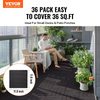 Azulejos entrelazados para terraza VEVOR paquete de 36 12" x 12" resistentes al agua