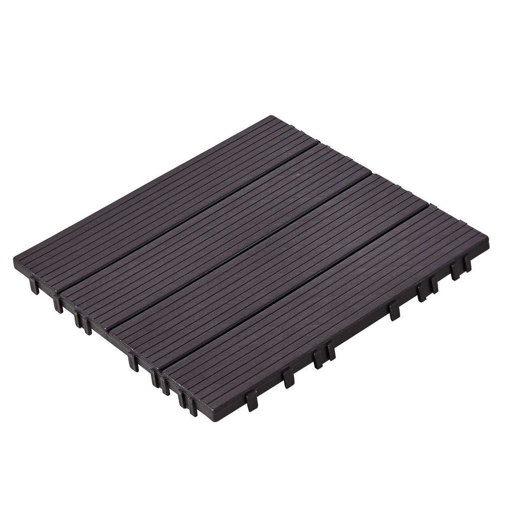 Azulejos entrelazados para terraza VEVOR paquete de 36 12" x 12" resistentes al agua