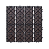 Baldosas entrelazadas de plástico y madera VEVOR paquete de 27 12 x 12 pulgadas