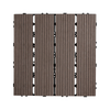 Baldosas entrelazadas de plástico y madera VEVOR paquete de 27 12 x 12 pulgadas