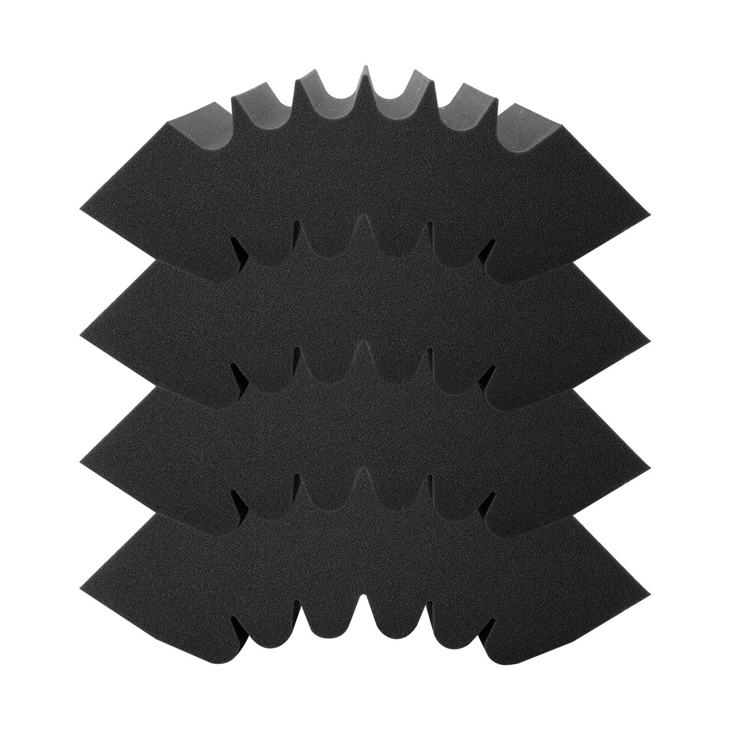 Paneles de espuma acústica VEVOR paquete de 4, 16,5 x 6,3 x 12 pulgadas