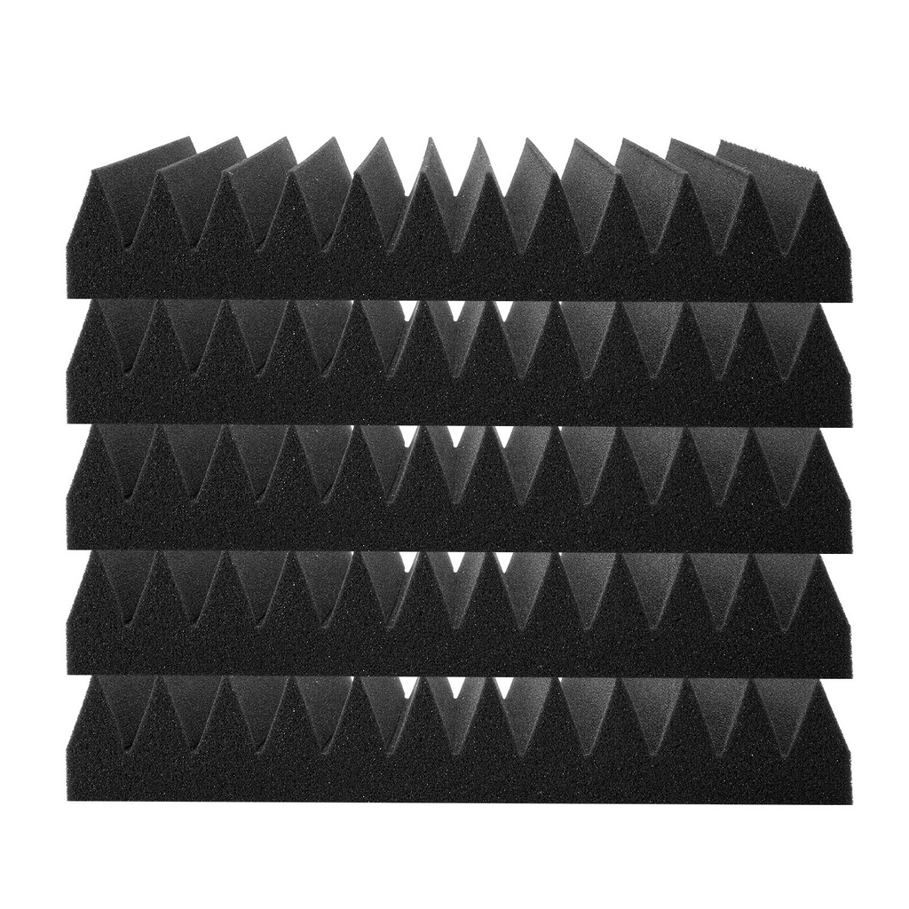 Paneles de espuma acústica VEVOR paquete de 50, 30,5 x 30,5 x 5 cm para paredes y techos de estudio