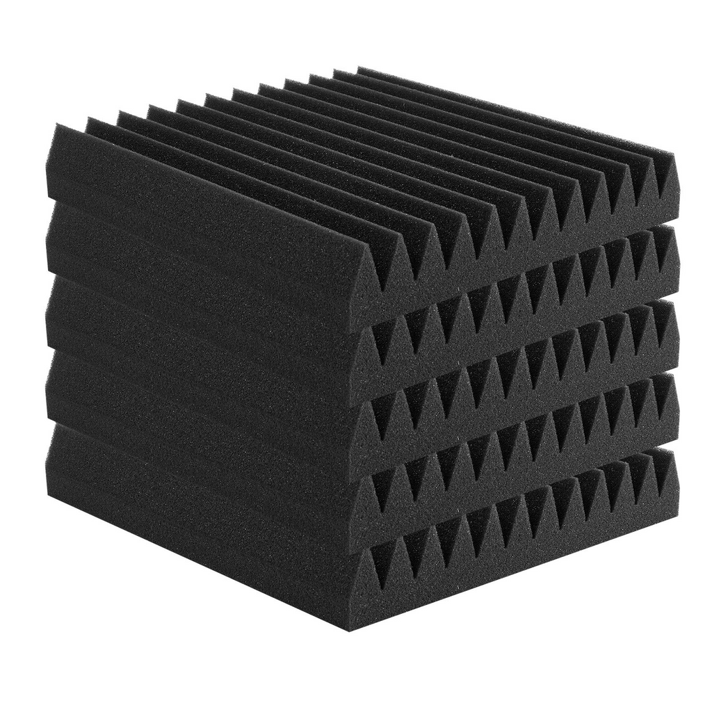Paneles de espuma acústica VEVOR paquete de 50, 30,5 x 30,5 x 5 cm para paredes y techos de estudio