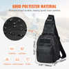 Mochila táctica tipo bandolera de 10 l para hombre