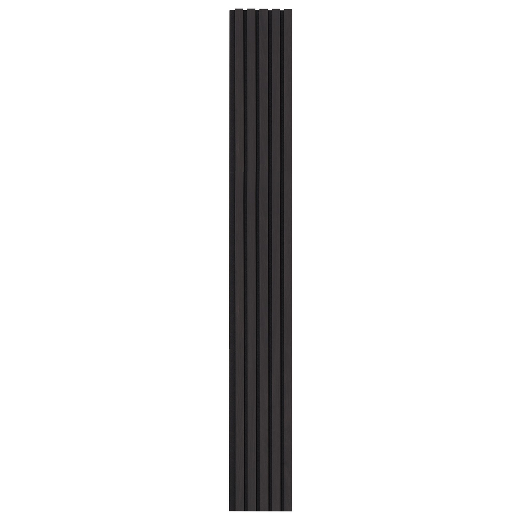 Paneles acústicos de listones de madera de 7,9 x 94,5 pulgadas para decoración de pared moderna en roble negro