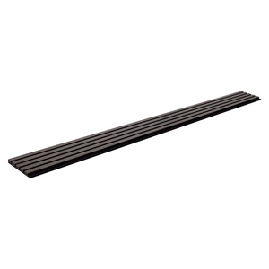 Paneles acústicos de listones de madera de 7,9 x 94,5 pulgadas para decoración de pared moderna en roble negro