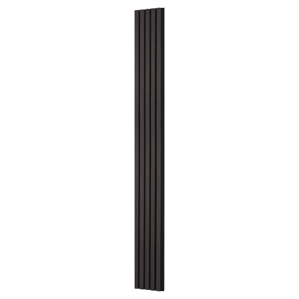 Paneles acústicos de listones de madera de 7,9 x 94,5 pulgadas para decoración de pared moderna en roble negro