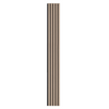 Paneles acústicos de listones de madera de 7,9 x 94,5 pulgadas para decoración de pared moderna en madera plateada