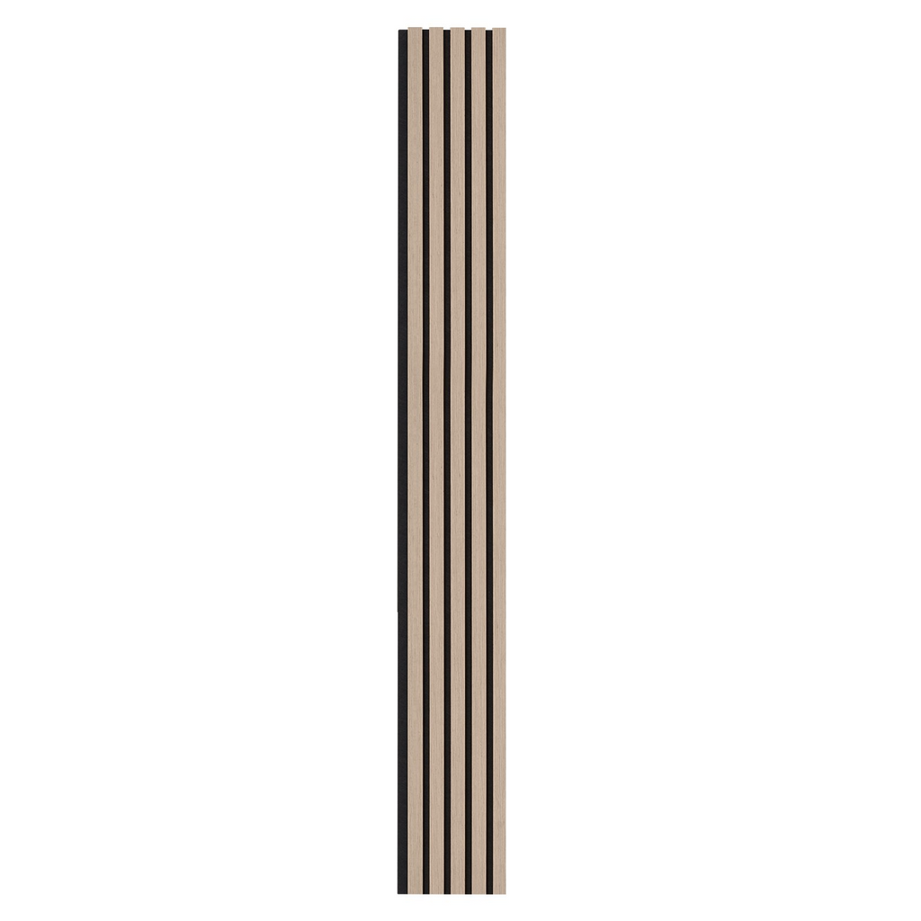 Paneles acústicos de listones de madera de 7,9 x 94,5 pulgadas para decoración de pared moderna en madera plateada