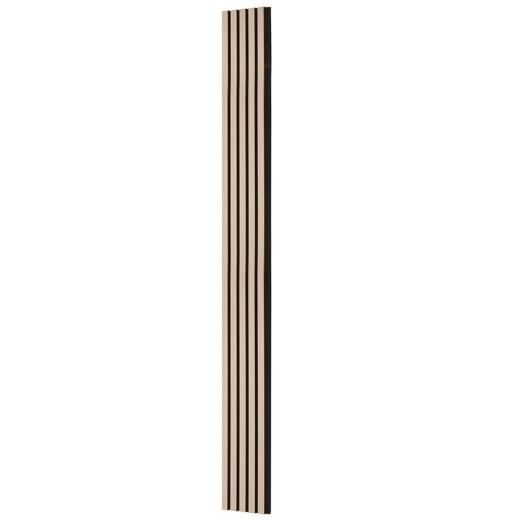 Paneles acústicos de listones de madera de 7,9 x 94,5 pulgadas para decoración de pared moderna en madera plateada