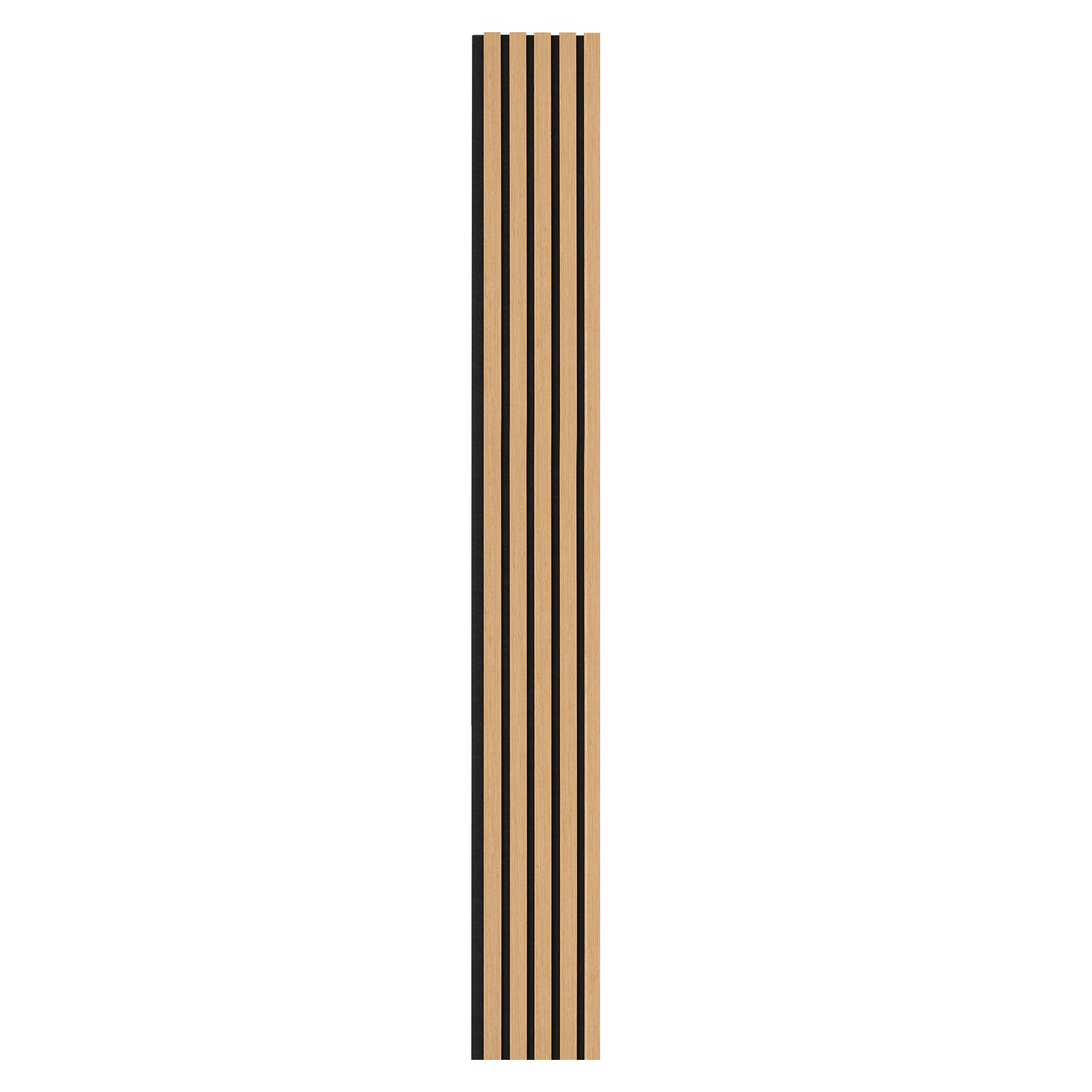 Paneles acústicos de listones de madera de 7,9 x 94,5 pulgadas para decoración de pared moderna en roble claro