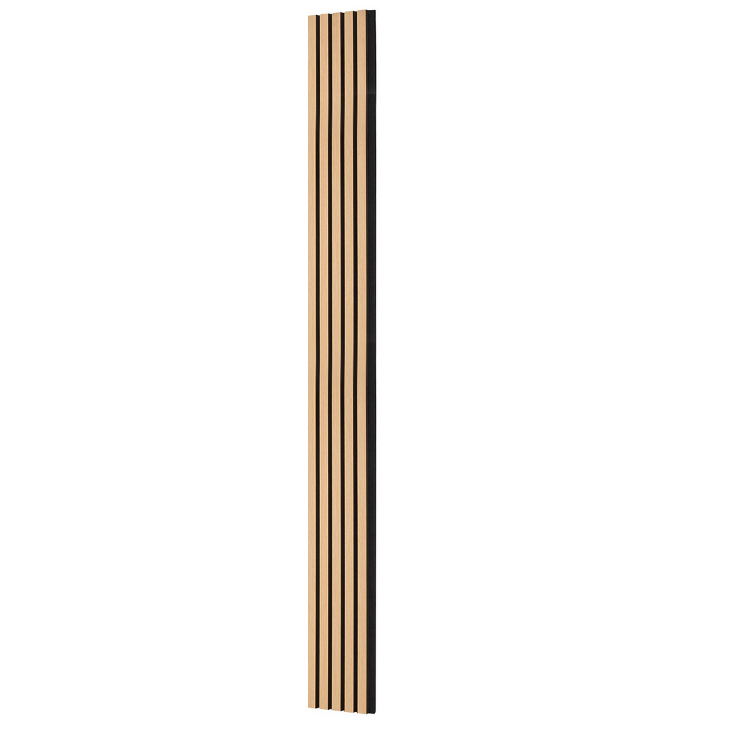 Paneles acústicos de listones de madera de 7,9 x 94,5 pulgadas para decoración de pared moderna en roble claro