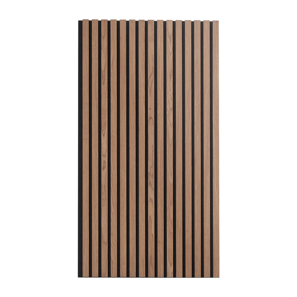 Paneles acústicos de listones de madera VEVOR de 23,6 x 47,2 pulgadas para decoración de pared moderna en nogal