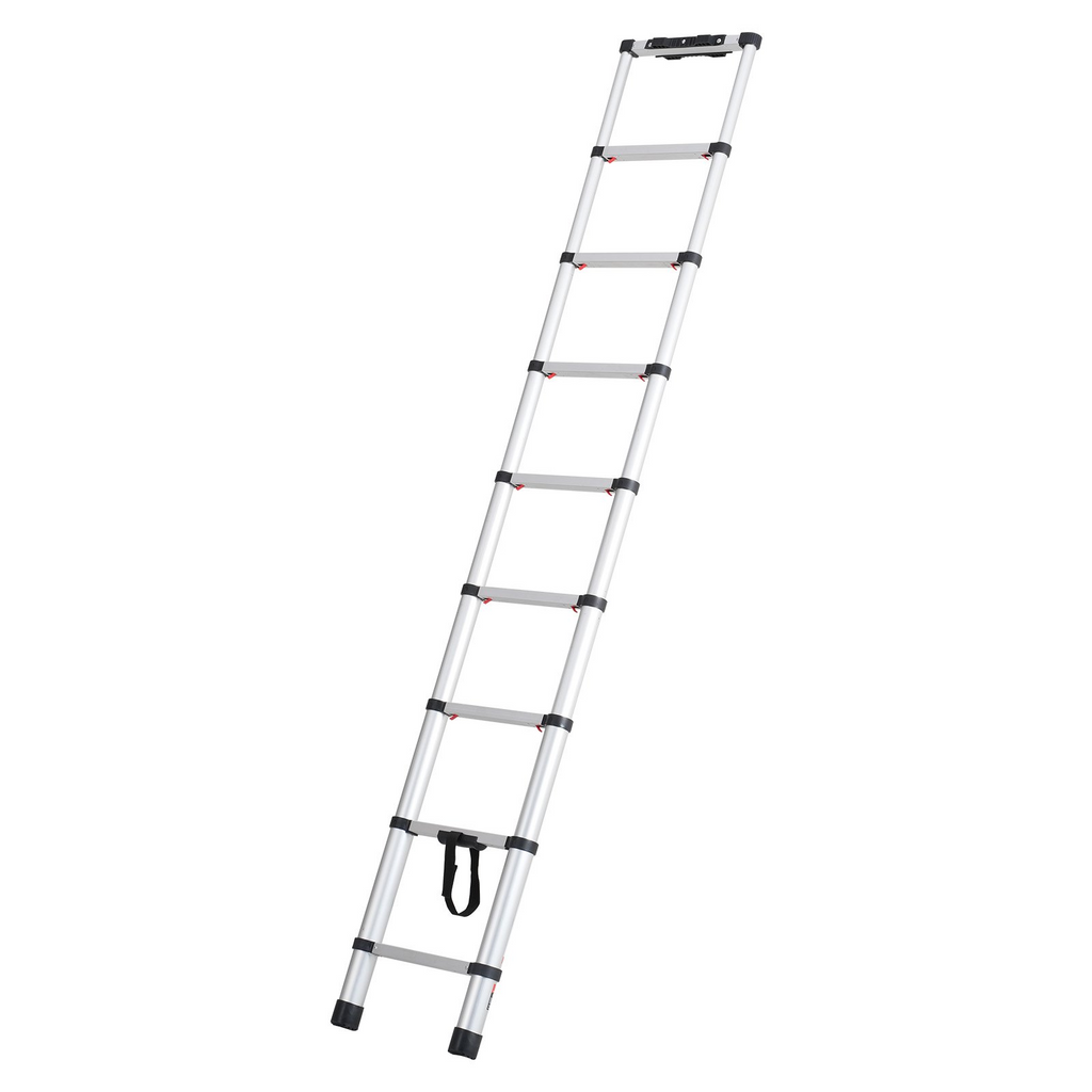 Escalera telescópica extensible VEVOR de 8,5 pies con retracción con un botón y capacidad para 375 libras