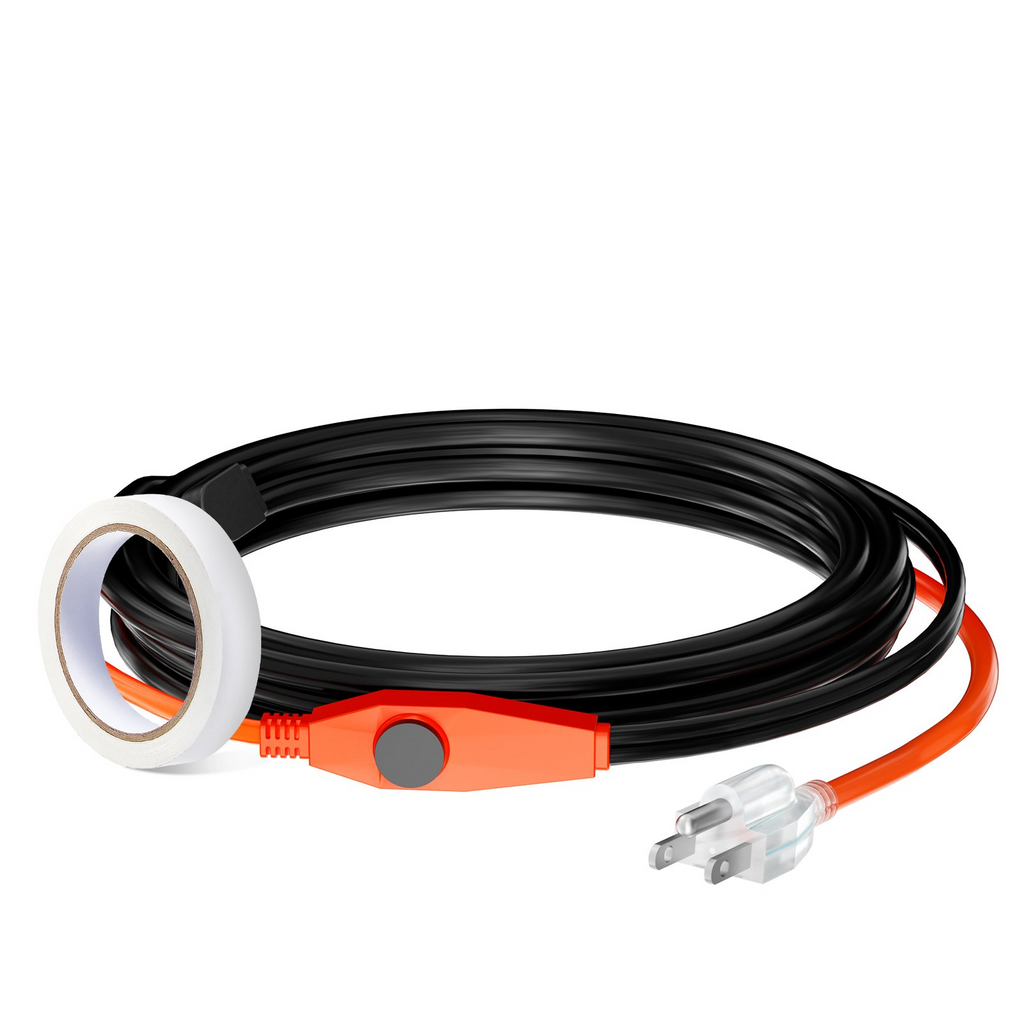 Cable calefactor para tuberías de 9 pies y 7 W/pie