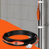 Cable calefactor para tuberías de 18 pies y 7 W/pie Cinta calefactora para tuberías con termostato incorporado