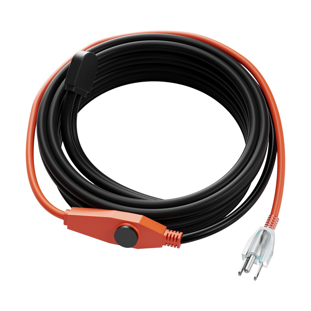 Cable calefactor para tuberías de 30 pies y 7 W/pie