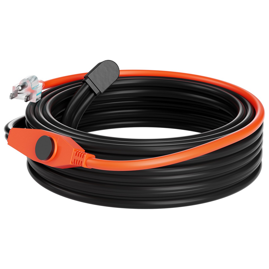 Cable calefactor para tuberías de 30 pies y 7 W/pie