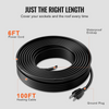 Cable calefactor autorregulable VEVOR de 100 pies y 5 W por pie