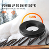 Cable calefactor autorregulable para tuberías de 7,3 m y 5 W/pie, cinta calefactora para tuberías y techos