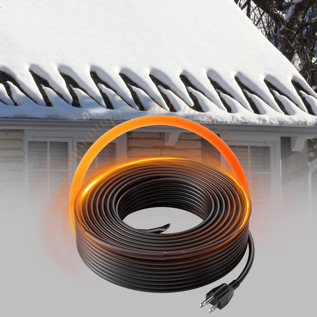 Cable calefactor autorregulable VEVOR de 120 pies y 5 W por pie