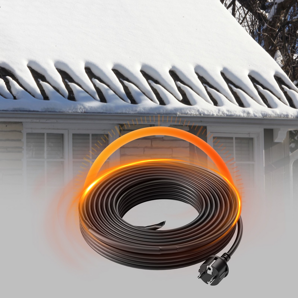 Cable calefactor autorregulable para tuberías de 3,6 m y 5 W/pie