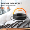 Cable calefactor autorregulable VEVOR de 80 pies y 5 W por pie, cinta calefactora para tuberías y techos