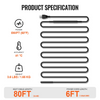 Cable calefactor autorregulable VEVOR de 80 pies y 5 W por pie, cinta calefactora para tuberías y techos