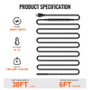 Cable calefactor autorregulable para tuberías de 30 pies y 5 W por pie