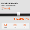 Cable calefactor autorregulable para tuberías de 3,6 m y 5 W/pie con termostato