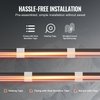 Cable calefactor autorregulable para tuberías de 3,6 m y 5 W/pie con termostato